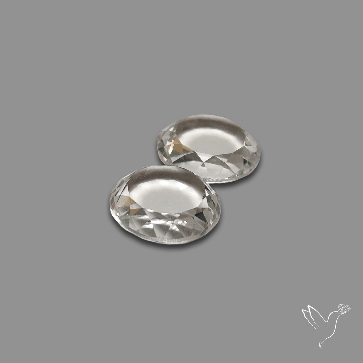 Portrait Cut Himalayan Clear Quartz Pair