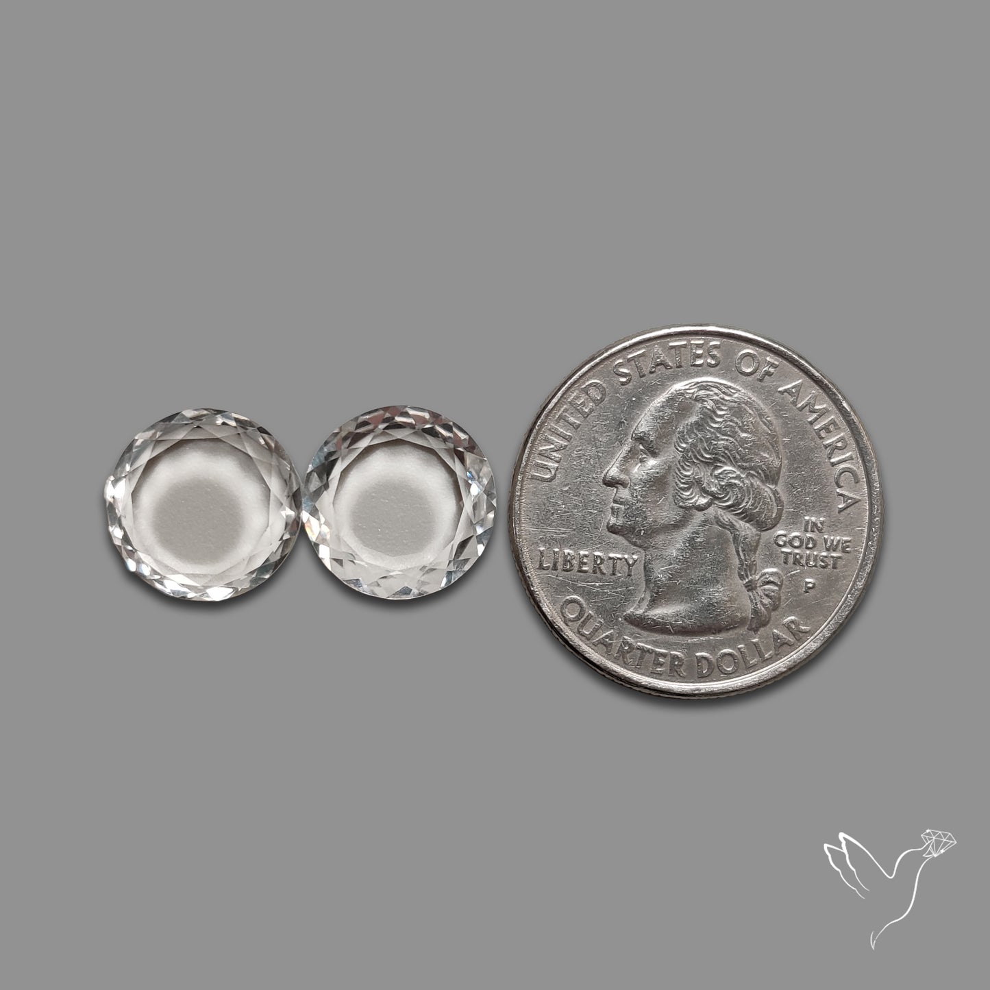Portrait Cut Himalayan Clear Quartz Pair