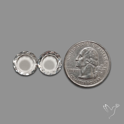 Portrait Cut Himalayan Clear Quartz Pair