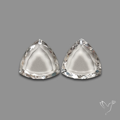 Buy Portrait Cut Himalayan Clear Quartz Pair N46722 Online at GemstonesForSale