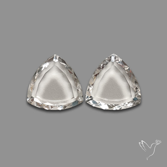 Buy Portrait Cut Himalayan Clear Quartz Pair N46722 Online at GemstonesForSale