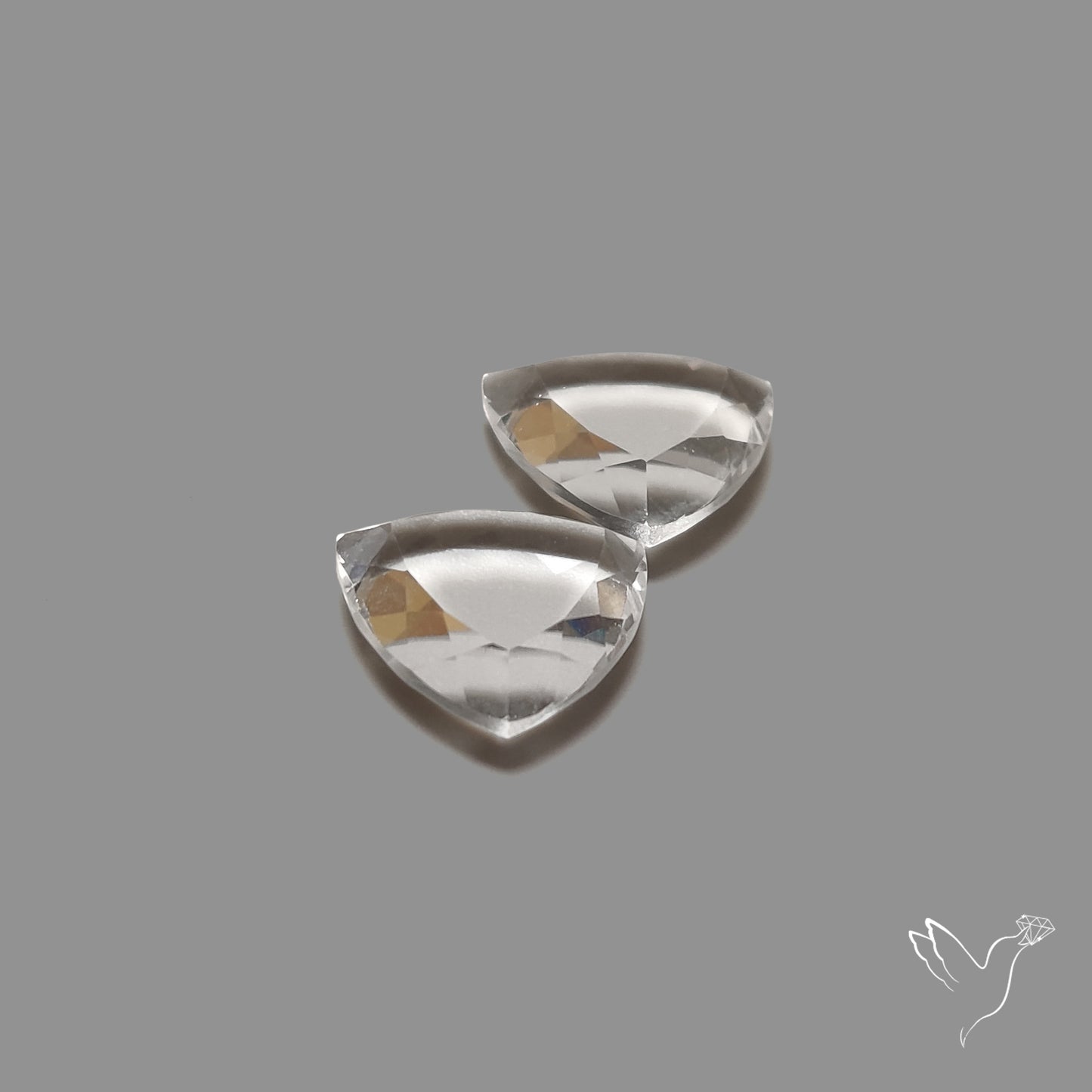 Portrait Cut Himalayan Clear Quartz Pair