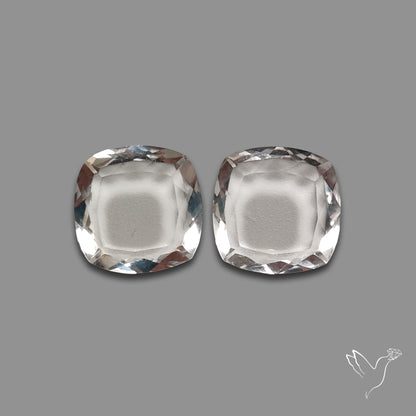 Buy Portrait Cut Himalayan Clear Quartz Pair N46723 Online at GemstonesForSale