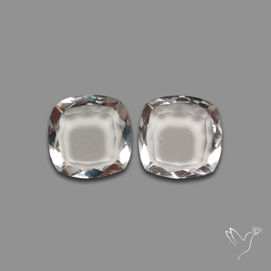 Buy Portrait Cut Himalayan Clear Quartz Pair N46723 Online at GemstonesForSale