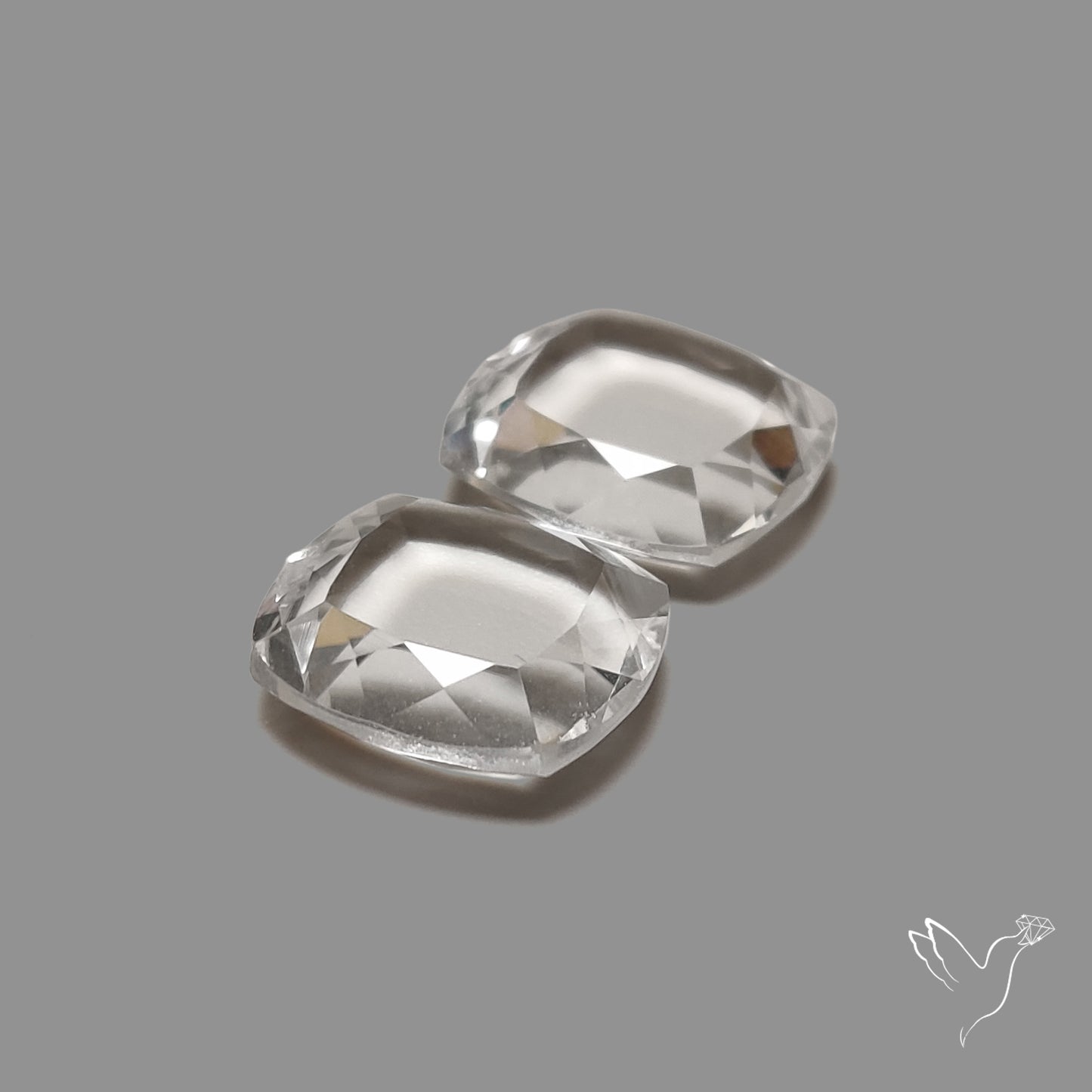 Portrait Cut Himalayan Clear Quartz Pair
