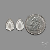 Portrait Cut Himalayan Clear Quartz Pair