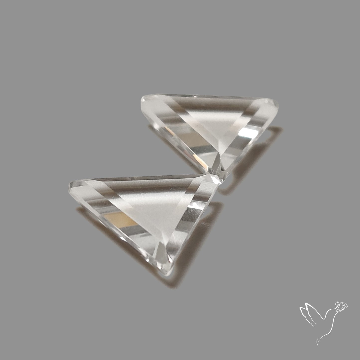 Portrait Cut Himalayan Clear Quartz Pair