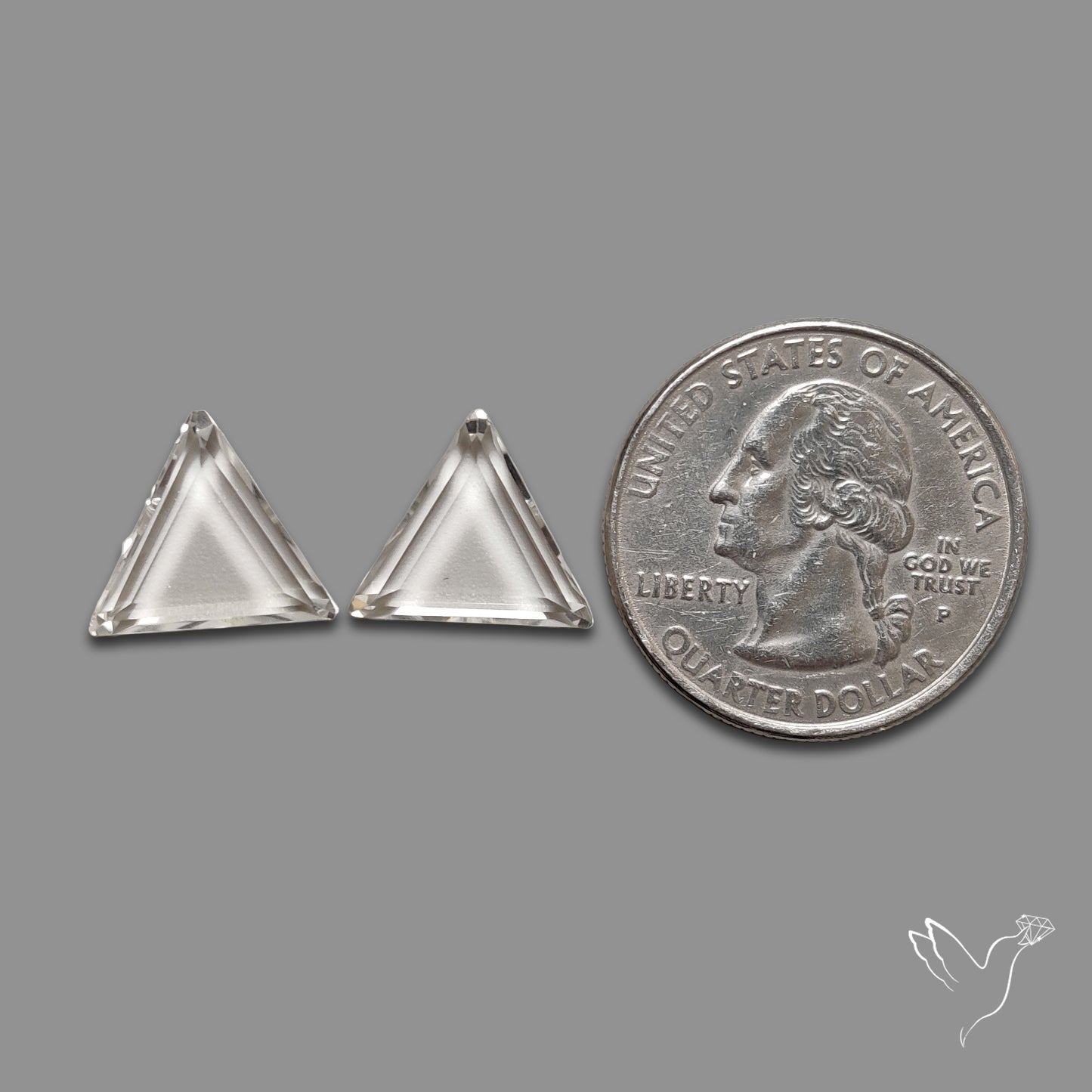 Portrait Cut Himalayan Clear Quartz Pair