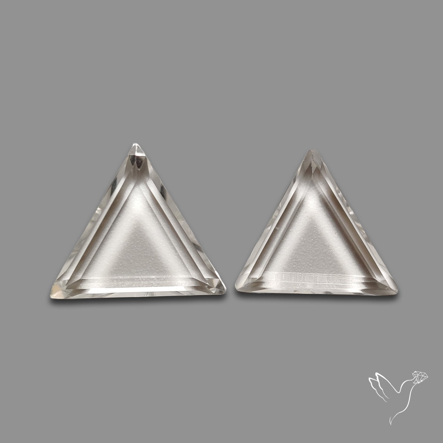 Buy Portrait Cut Himalayan Clear Quartz Pair N46727 Online at GemstonesForSale