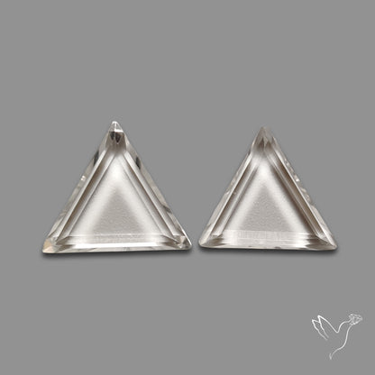 Buy Portrait Cut Himalayan Clear Quartz Pair N46727 Online at GemstonesForSale