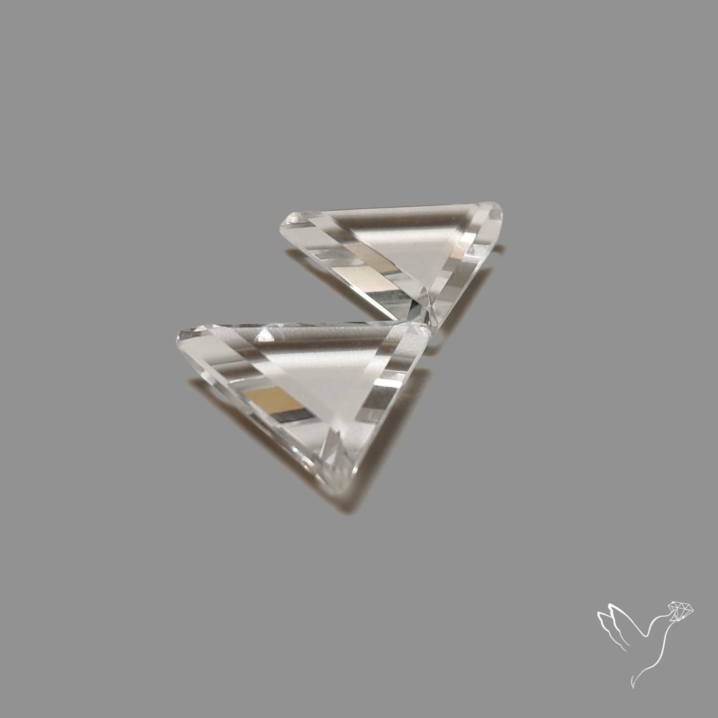 Portrait Cut Himalayan Clear Quartz Pair