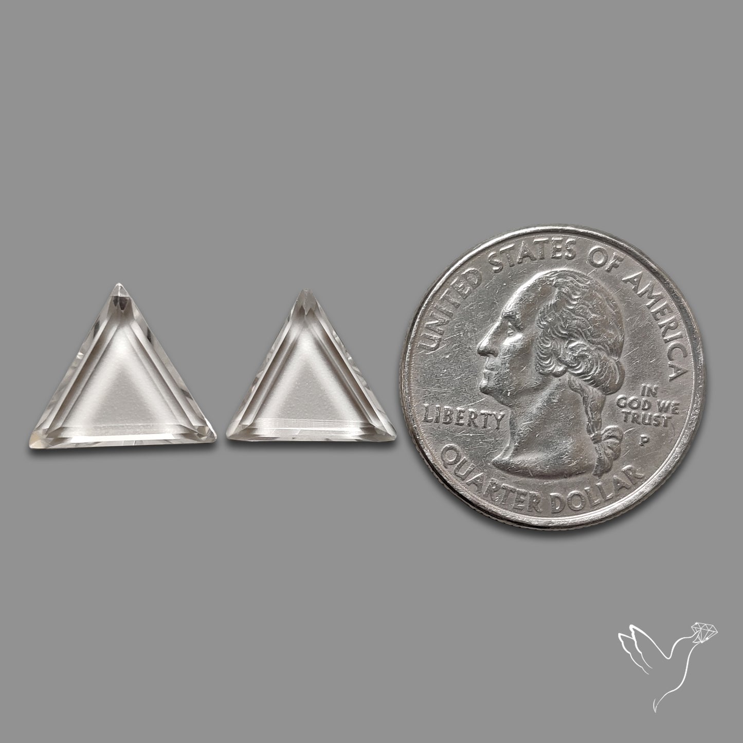 Portrait Cut Himalayan Clear Quartz Pair