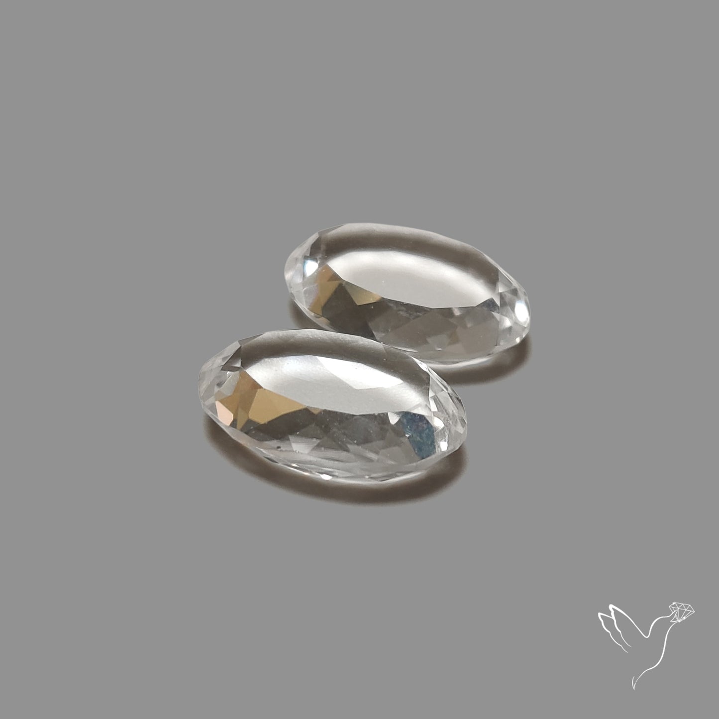 Portrait Cut Himalayan Clear Quartz Pair