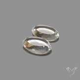 Portrait Cut Himalayan Clear Quartz Pair