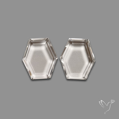 Buy Portrait Cut Himalayan Clear Quartz Pair N46729 Online at GemstonesForSale