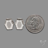 Portrait Cut Himalayan Clear Quartz Pair