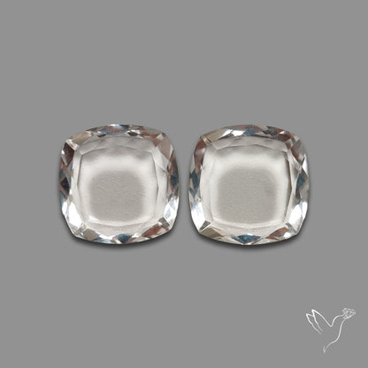 Buy Portrait Cut Himalayan Clear Quartz Pair N46730 Online at GemstonesForSale