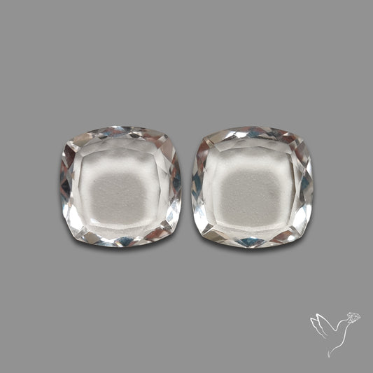 Buy Portrait Cut Himalayan Clear Quartz Pair N46730 Online at GemstonesForSale