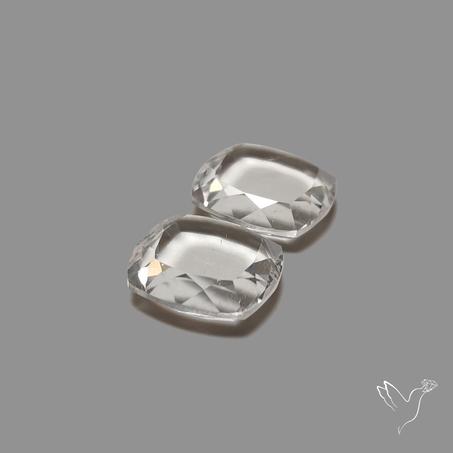 Portrait Cut Himalayan Clear Quartz Pair