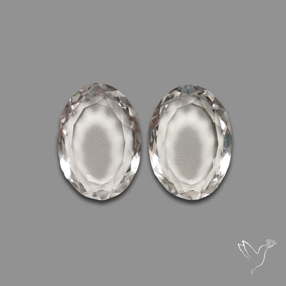Buy Portrait Cut Himalayan Clear Quartz Pair N46731 Online at GemstonesForSale