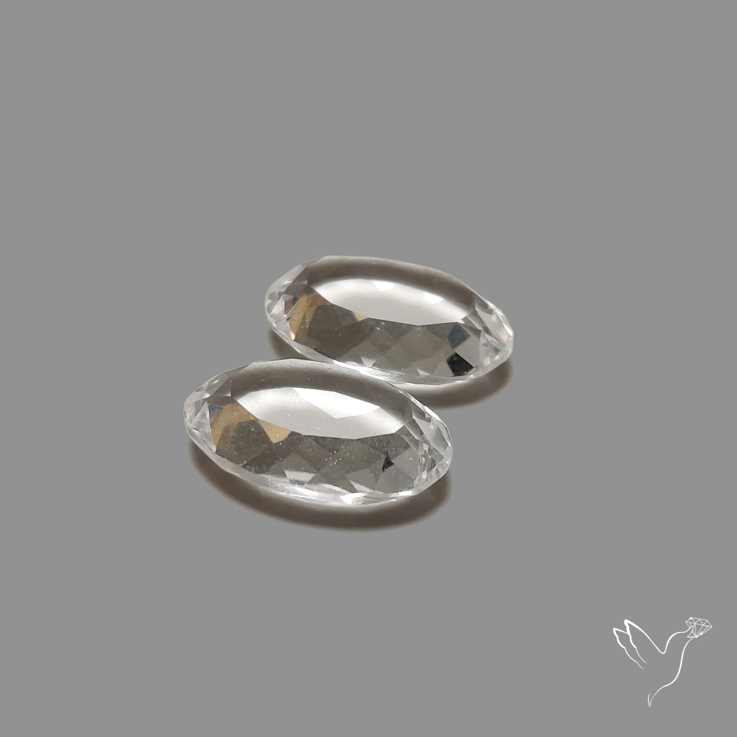 Portrait Cut Himalayan Clear Quartz Pair