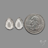 Portrait Cut Himalayan Clear Quartz Pair