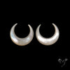 Buy Mother Of Pearl Horn Crescents Pair White N46736 Online at GemstonesForSale