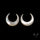 Buy Mother Of Pearl Horn Crescents Pair White N46736 Online at GemstonesForSale