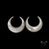 Buy Mother Of Pearl Horn Crescents Pair White N46743 Online at GemstonesForSale