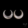 Buy Mother Of Pearl Horn Crescents Pair White N46744 Online at GemstonesForSale