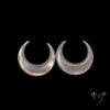 Buy Mother Of Pearl Horn Crescents Pair White N46746 Online at GemstonesForSale