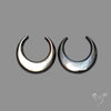 Buy Tahitian Black Mother Of Pearl Crescents Pair N46750 Online at GemstonesForSale