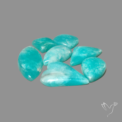 Peruvian Amazonite Cabochons Lot