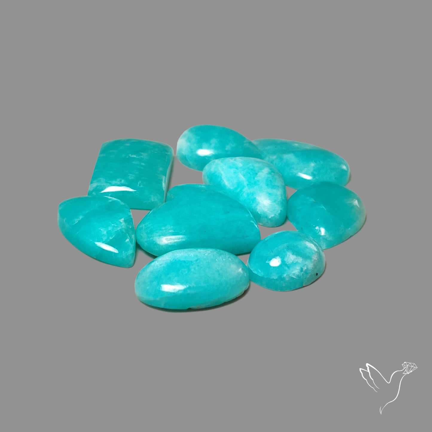 Peruvian Amazonite Cabochons Lot