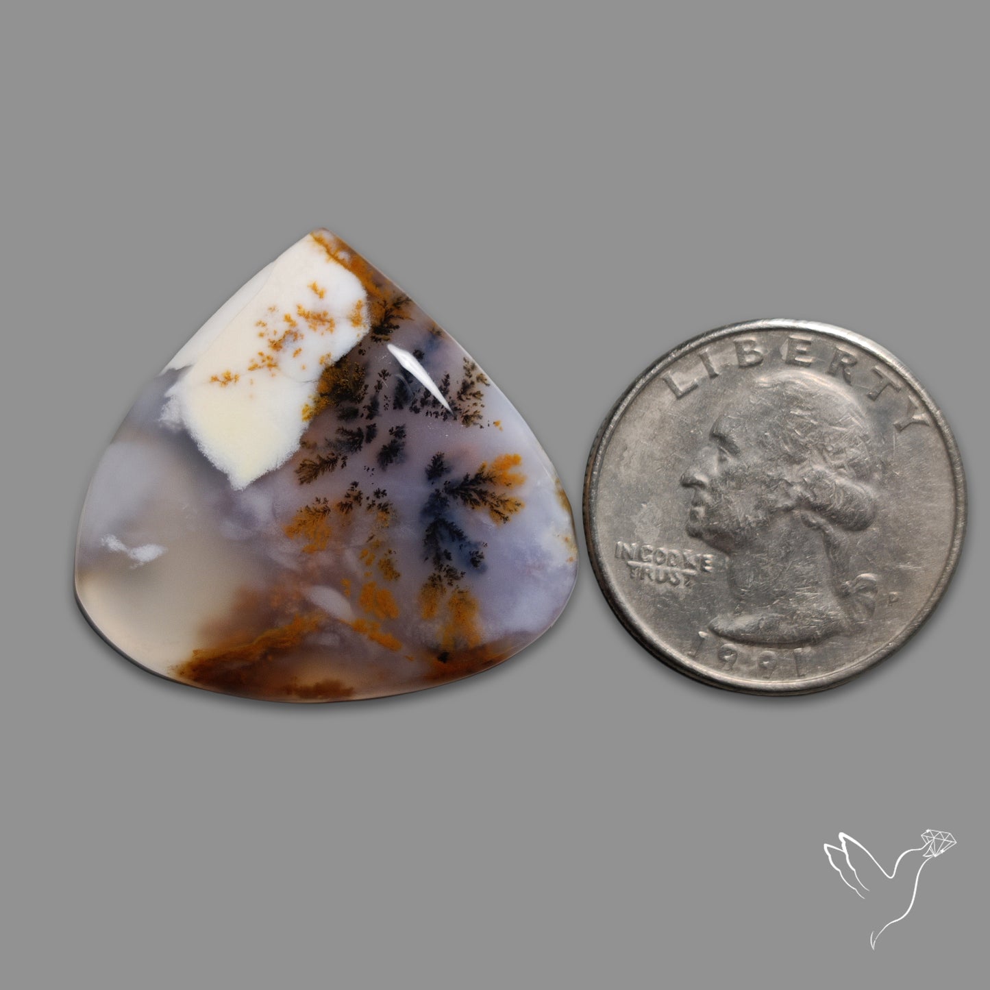 Russian Dendritic Agate Cabochon