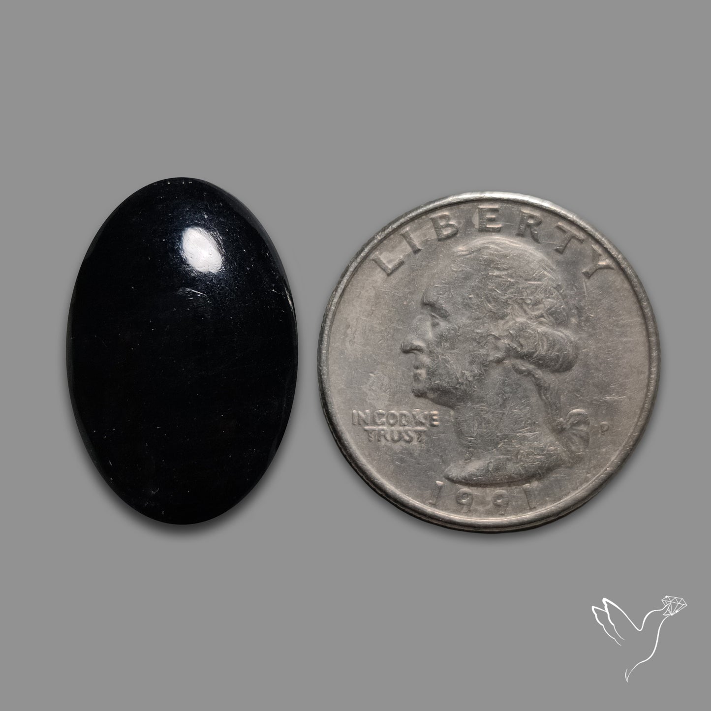 Black Tourmaline Cabochon