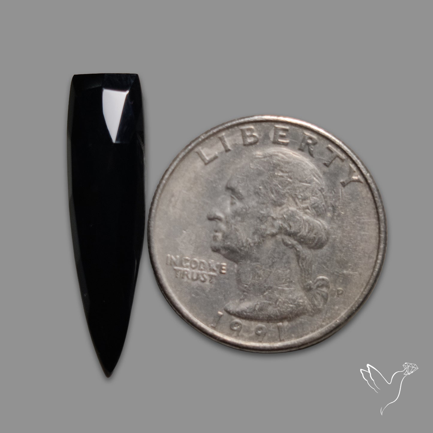 Rose Cut Black Spinel