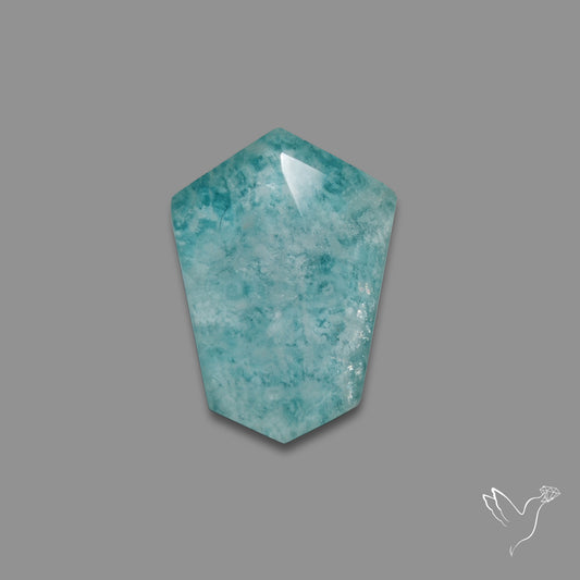 Rose Cut Himalayan Quartz With Amazonite Doublet