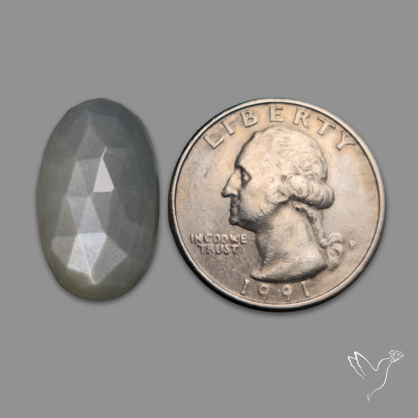 Rose Cut White Moonstone