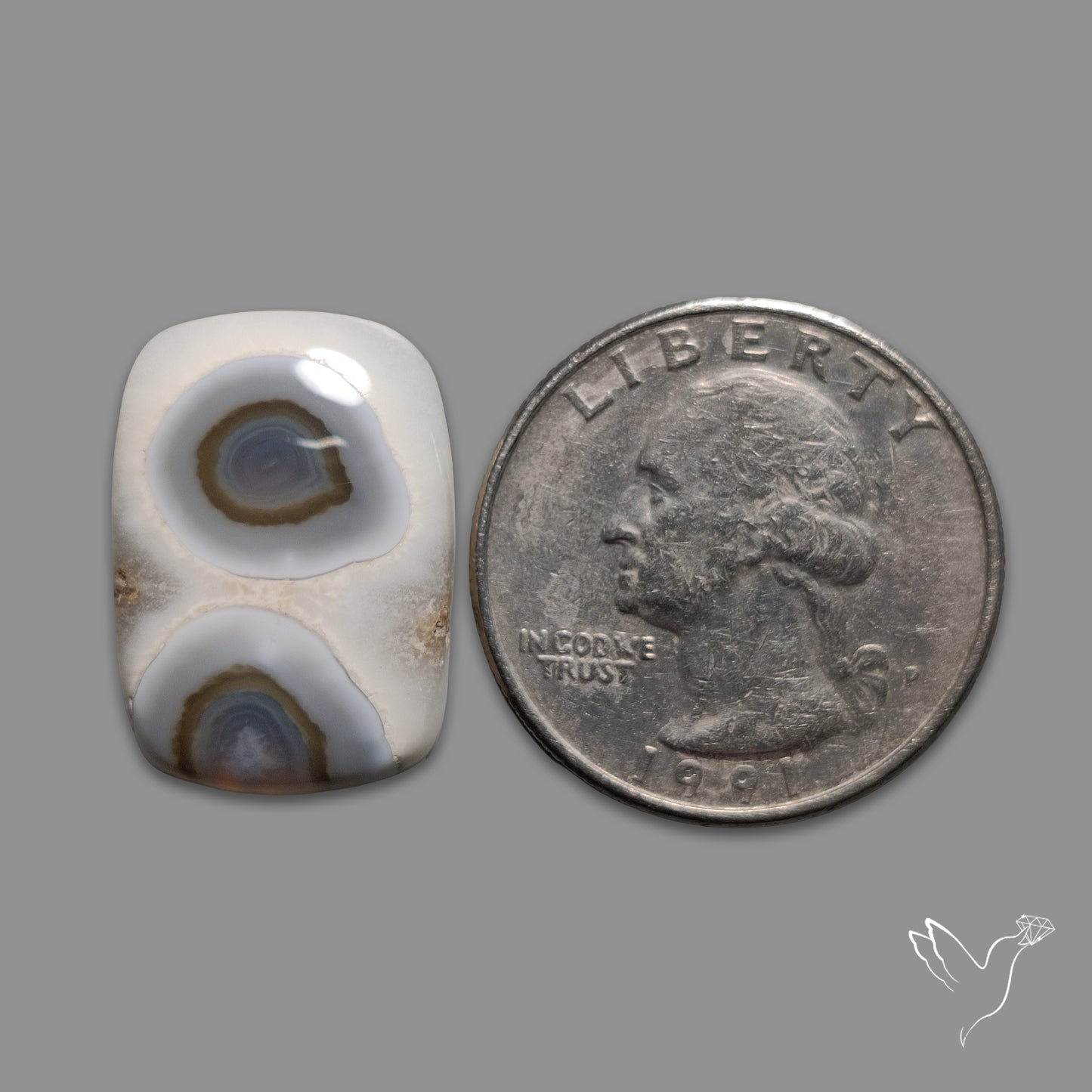 Solar Eye Quartz Cabochon