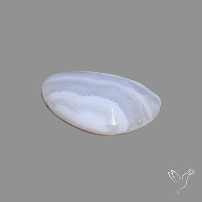 Rose Cut Blue Lace Agate