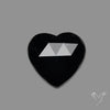 Rose Cut Black Onyx Heart