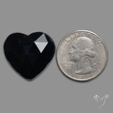 Rose Cut Black Onyx Heart