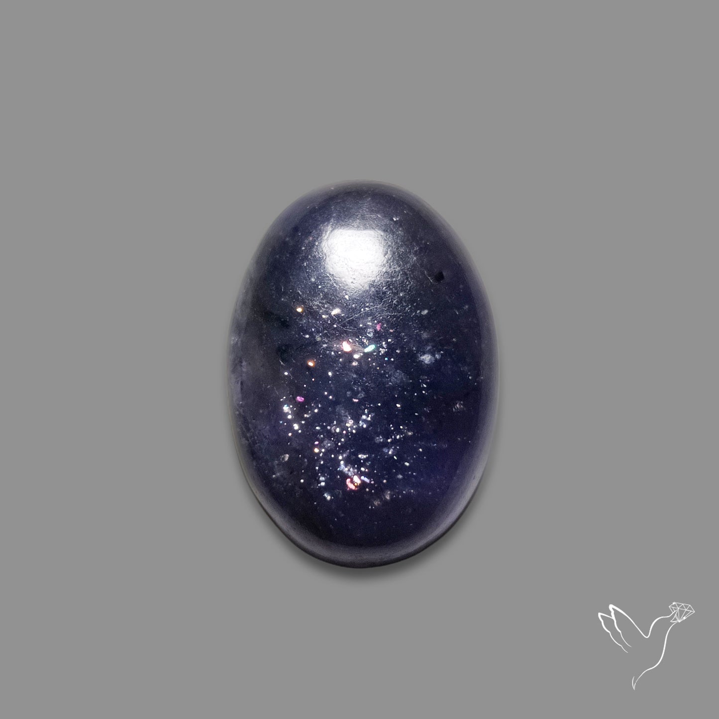 Bloodshot Iolite Sunstone Cabochon