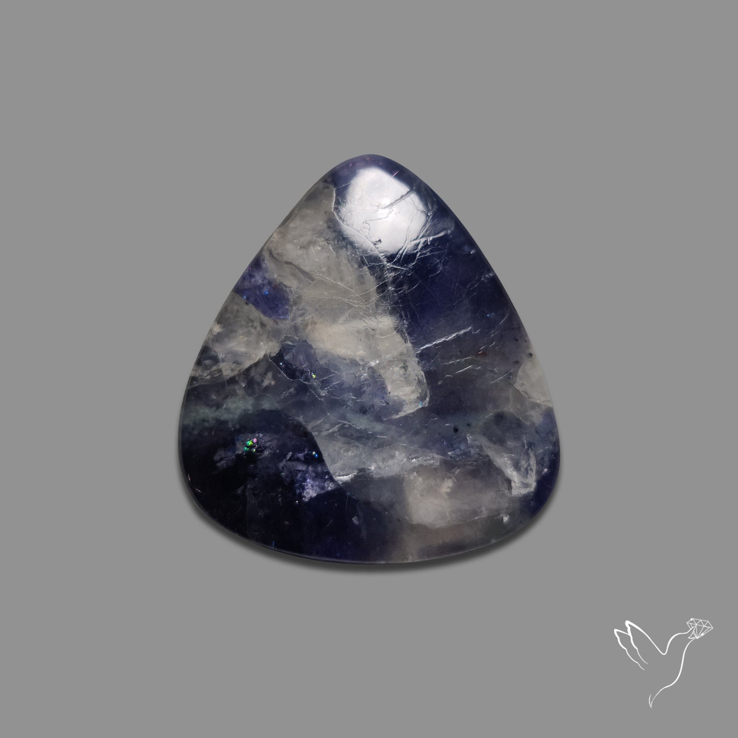 Iolite with Quartz
