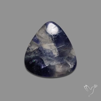 Iolite with Quartz