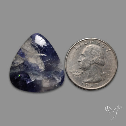 Iolite with Quartz