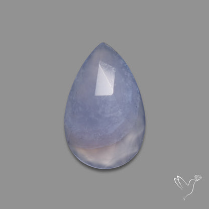 Rose Cut Blue Chalcedony