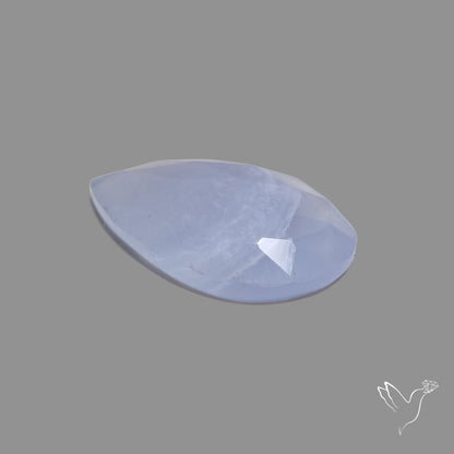 Rose Cut Blue Chalcedony