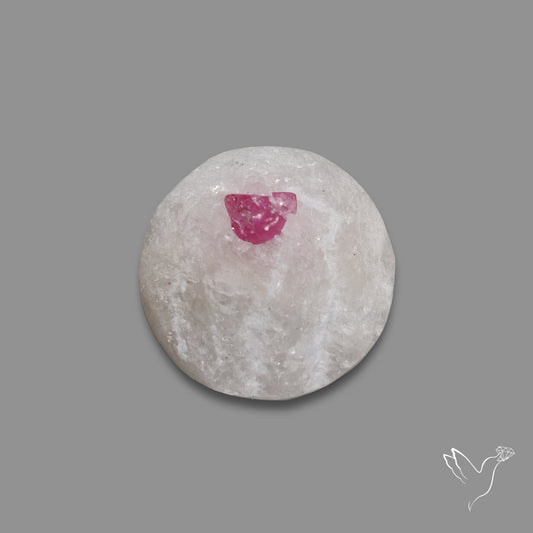 Rare Spinel In Quartz Raw Faced